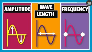 Wavelength Frequency Time Period and Amplitude  Physics [upl. by Lessur]