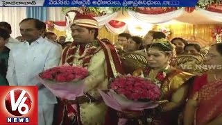 CM KCR Attends His Drivers Daughter Marriage  Hyderabad  V6 News [upl. by Endaira439]