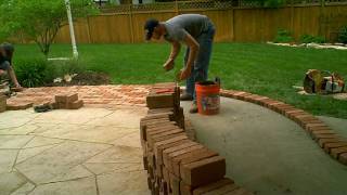 Firerock Fireplace  Flagstone Patio  and addition of brick walkway by Masonry Art LLC [upl. by Buschi]