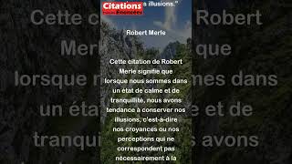 Robert Merle  Il ny a rien de tel que létat de paix pour garder ses illusions shorts [upl. by Einegue367]