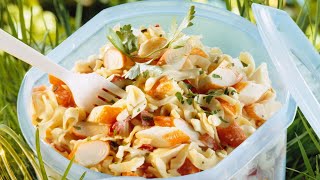 Recette  Salade de pâtes au surimi [upl. by Dnomed534]