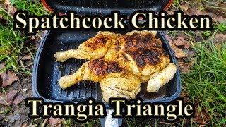 Camp Cooking Whole Chicken  Trangia Triangle [upl. by Mastic981]