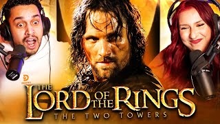 THE LORD OF THE RINGS THE TWO TOWERS 2002 MOVIE REACTION  FIRST TIME WATCHING  REVIEW [upl. by Aix]