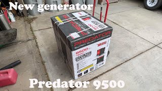 Predator 9500 generator unbox first fire and 20 hour update [upl. by Sula]