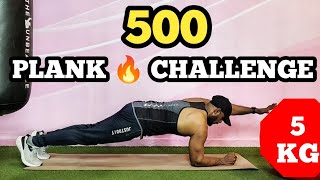 Daily 500 Plank Challenge for 21 Days  Definitely a Flat Belly and 5 Kg Weight Loss  RD Fitness [upl. by Manley]