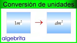 Convertir metros cuadrados a decímetros cuadrados m2 a dm2 Conversión de unidades de área 451 [upl. by Jamnis449]