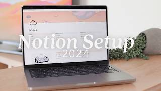 🪴 My 2024 Notion Setup  free template  planning goals tracking 💻 [upl. by Sanger549]