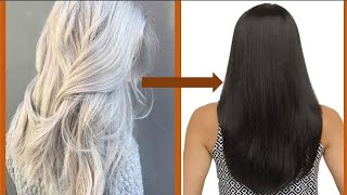 Apply 1 time Turn White Hair to Black Permanently 100 WORKING ll NGWORLD [upl. by Amsirhc]