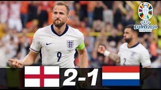 INGLATERRA PASA a LA FINAL VENCIENDO A PAISES BAJOS 21  EUROCOPA 2024 [upl. by Hannie882]