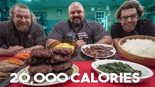 BRIAN SHAW 20000 CALORIE DAILY DIET IN ONE MEAL [upl. by Alletsirhc]