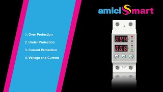 amiciSmart Automatic Over and Under voltage Current Protection Single Phase  Complete Guide [upl. by Mallin]