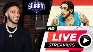 LIANGELO BALL LIVE GREENSBORO SWARM LIVE GELO MAKES PRO DEBUT LIVE bbbespnfs1lamelolonzo [upl. by Clava]