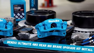 Bendix Ultimate 4WD Rear Big Brake Upgrade Kit Install [upl. by Mackoff]