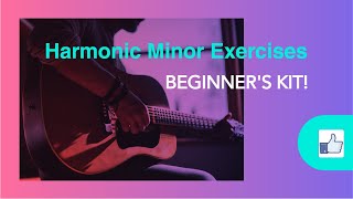 Harmonic Minor Exercises  Tabs [upl. by Bilek]