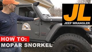 Jeep Wrangler JL Snorkel Install amp Review [upl. by Eoin90]