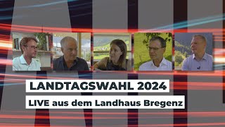 Landtagswahl Vorarlberg 2024  Live aus dem Landhaus Bregenz [upl. by Ongun517]