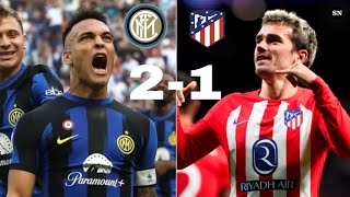 Inter Milan vs Atletico Madrid 21  UCL All Goals amp Highlights  2024 [upl. by Pubilis]