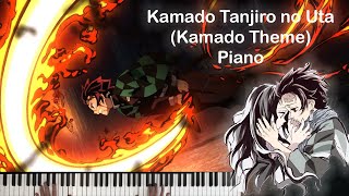 Kamado Tanjiro no Uta Piano  Demon Slayer Season1 Episode19 Ending [upl. by Arleyne]