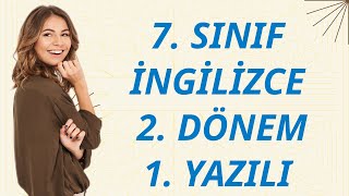 7 SINIF İNGİLİZCE 2 DÖNEM 1 YAZILI 2023  2024 [upl. by Allegna]