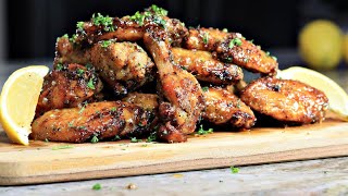 Honey garlic Lemon Pepper Wings Recipe [upl. by Yraillih]