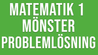 Matematik 1  Mönster  Problemlösning [upl. by Inat]