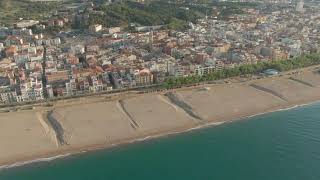 Calella beach 2021 filmed with drone [upl. by Aikkan]