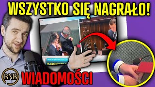 Afera Minister Tuska Przyniósł Dziwny WORECZEK Do Sejmu  WIDEO [upl. by Tina]