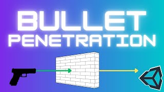 Bullet Penetration with physics objects as bullets in Unity  Tutorial [upl. by Rich]