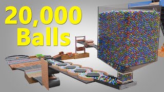 20000 Colorful Balls Marble Run Loop animation V21 [upl. by Kuehnel7]