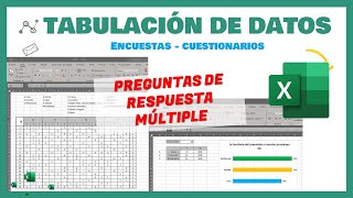 Excel  Tabulación de datos de una encuesta de opción múltiple  Tesis proyectos de investigación [upl. by Cid]