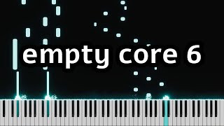 empty core 6  piano tutorial [upl. by Lohner799]