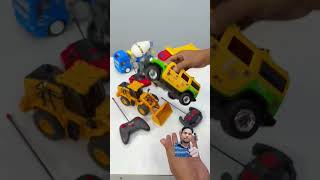 Damper truck mixer track RC Hummer car remote control excavator testing AH shorts [upl. by Delos847]