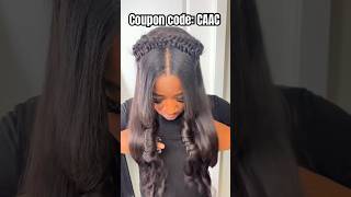 Butterfly Braids w Half Weave🤩Minimum Leave Out Quick Weave Tutorial Ftulahair halfuphalfdown [upl. by Eniarda450]