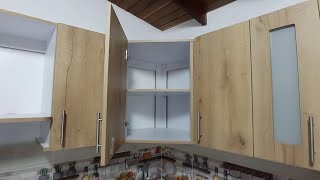 2 FORMAS DE HACER MUEBLE ESQUINERO DE COCINA ALTO  MEDIDAS [upl. by Anirbak80]