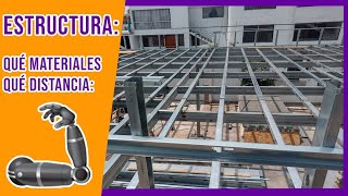 Cómo hacer ESTRUCTURAS METÁLICAS para casas de DOS PISOS 🏡 Entrepiso Incluído [upl. by Juditha]