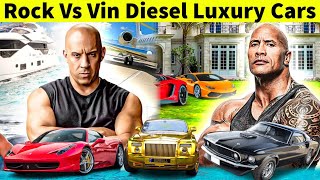 Vin Diesel VS Dwayne Johnson The Rock Actors Car Collection [upl. by Servais]