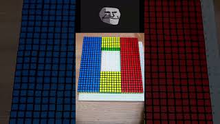 Making Romania 🇷🇴 With Rubik’s Cubes rubikscube shorts [upl. by Ahsekim798]