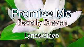 Promise Me  Beverley Craven Lyrics Video [upl. by Aihsoem]