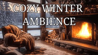 🎧Cozy Winter Cabin Ambience winter sleep [upl. by Almire]