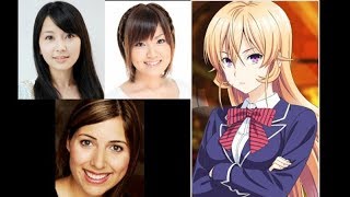 Anime Voice Comparison Erina Nakiri Food Wars [upl. by Lemart]