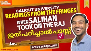 Calicut University  2nd sem  When Salihan took on the Raj  Readings from the fringes  Explained [upl. by Necyrb]