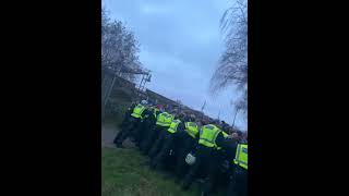 Sheffield Wednesday fans outnumber Metropolitan Police at Millwall shorts swfc police millwall [upl. by Pren]