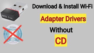 How To Install Wifi Driver Windows 7810Without CDComputer me wifi driver kaise download kare [upl. by Aiden]