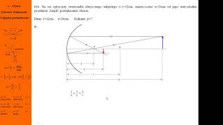 616 Fizykamax optyka geometryczna wierciadło kuliste wklęsłe powiększenie [upl. by Rocca]