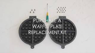 How to replace Waring Waffle Plates Waring Commercial X Series Waffle Makers [upl. by Macpherson]