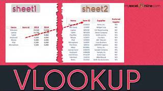 Vlookup in Excel between multiple Sheets [upl. by Klinges565]