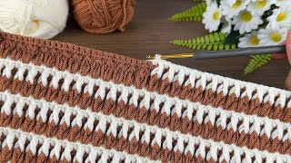 ✅ WONDERFUL👌🏻 crochet knit blanket pattern  how to make knit vest knitting bag pattern  crochet [upl. by Legge]