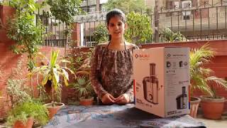 Juice Making With Bajaj Majesty JEX 16 Juicer Review amp Specifications  Ayushi unboxes [upl. by Erickson]