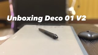 Unboxing XP Pen Deco 01 V2 Design Tablet [upl. by Assadah]