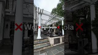 Wood Pergola vs Aluminum Pergola [upl. by Nhepets767]